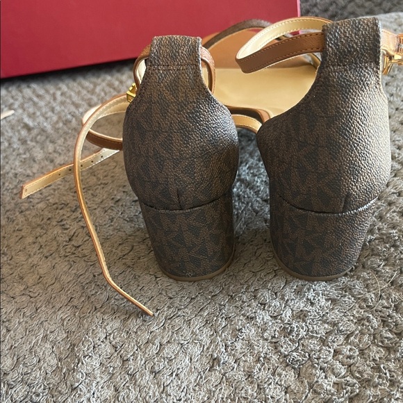 Michael Kors Brown and Tan Strappy Heels - Picture 3 of 4